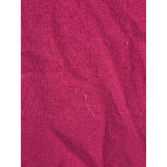 Halogen Sweater Womens XS Petite Red 100% Cashmere V Neck Long Sleeve Pullover - Picture 2 of 10